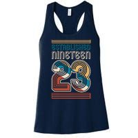 Retro Established Nineteen 23 1923 100th Birthday Women's Racerback Tank