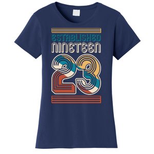 Retro Established Nineteen 23 1923 100th Birthday Women's T-Shirt