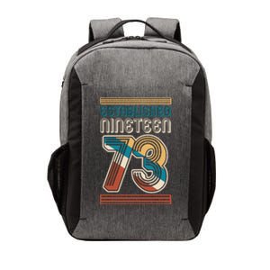 Retro Established Nineteen 73 1973 50th Birthday Vector Backpack