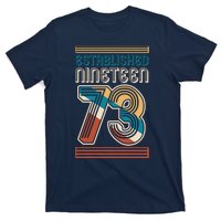 Retro Established Nineteen 73 1973 50th Birthday T-Shirt