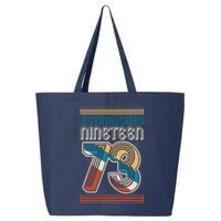 Retro Established Nineteen 73 1973 50th Birthday 25L Jumbo Tote