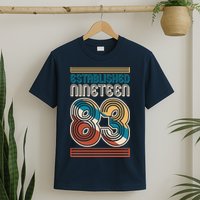 Retro Established Nineteen 83 1983 40th Birthday T-Shirt
