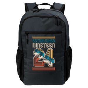 Retro Established Nineteen 24 1924 100th Birthday Daily Commute Backpack