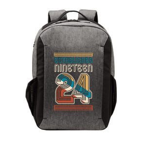 Retro Established Nineteen 24 1924 100th Birthday Vector Backpack