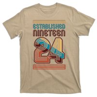 Retro Established Nineteen 24 1924 100th Birthday T-Shirt