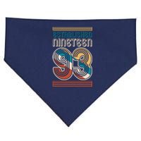 Retro Established Nineteen 93 1993 30th Birthday USA-Made Doggie Bandana