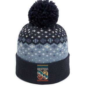 Retro Established Nineteen 93 1993 30th Birthday The Baniff Cuffed Pom Beanie