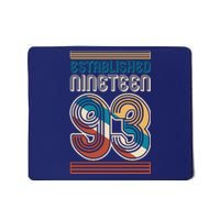 Retro Established Nineteen 93 1993 30th Birthday Mousepad