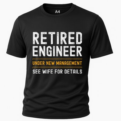 Retirement Engineer Novelty Gift Retired Engineer Cooling Performance Crew T-Shirt