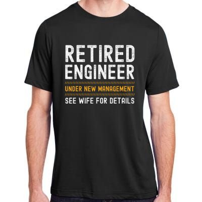 Retirement Engineer Novelty Gift Retired Engineer Adult ChromaSoft Performance T-Shirt