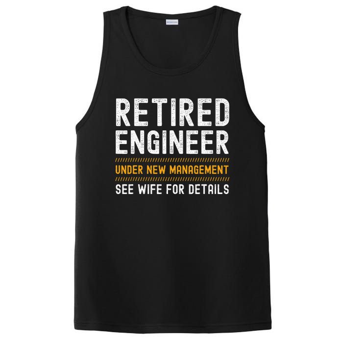 Retirement Engineer Novelty Gift Retired Engineer PosiCharge Competitor Tank