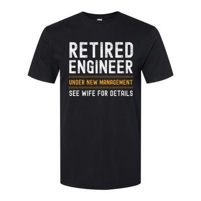 Retirement Engineer Novelty Gift Retired Engineer Softstyle CVC T-Shirt