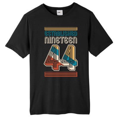 Retro Established Nineteen 44 1944 80th Birthday Tall Fusion ChromaSoft Performance T-Shirt