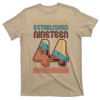 Retro Established Nineteen 44 1944 80th Birthday T-Shirt