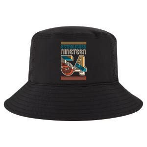 Retro Established Nineteen 54 1954 70th Birthday Cool Comfort Performance Bucket Hat