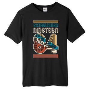 Retro Established Nineteen 84 1984 40th Birthday Tall Fusion ChromaSoft Performance T-Shirt