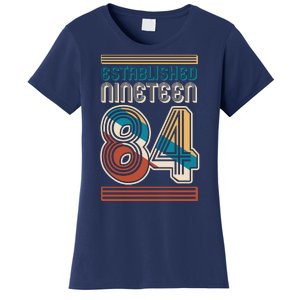 Retro Established Nineteen 84 1984 40th Birthday Women's T-Shirt