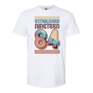 Retro Established Nineteen 84 1984 40th Birthday Softstyle CVC T-Shirt