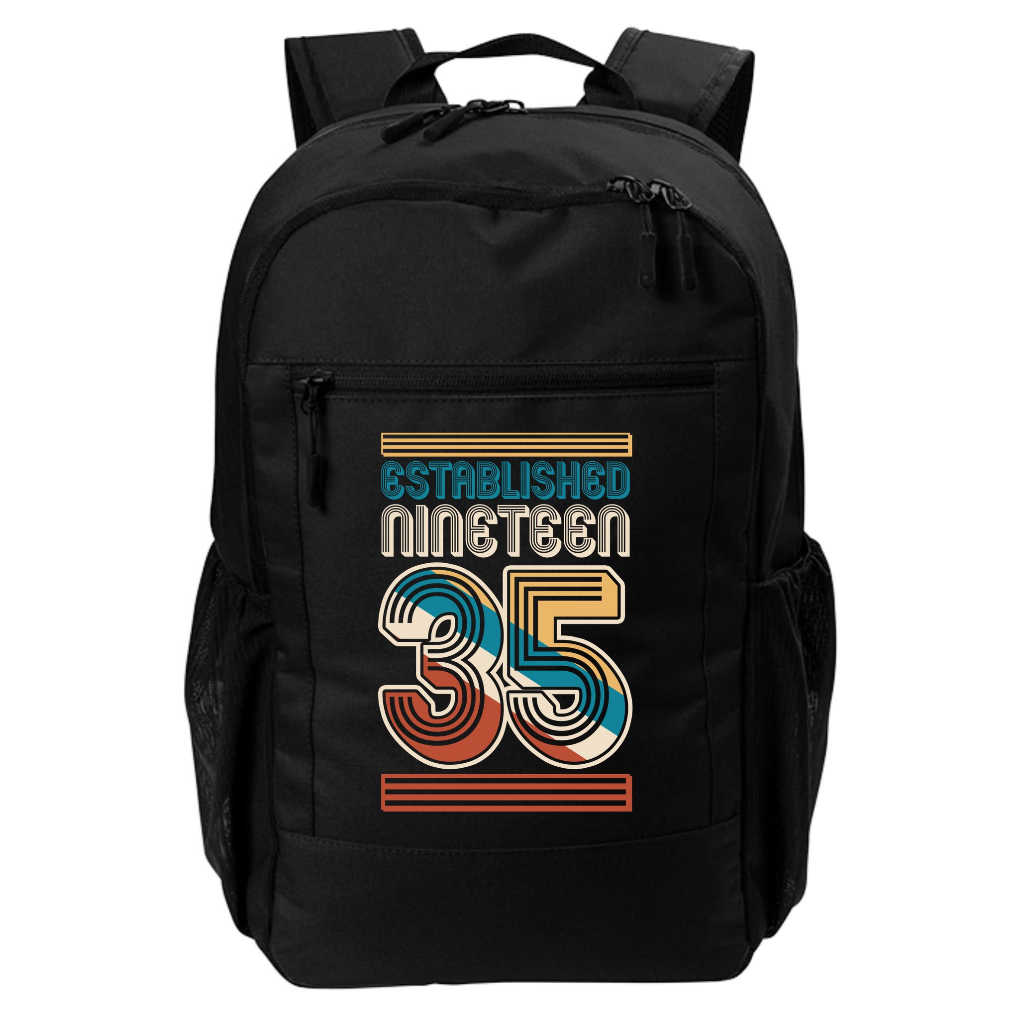 Retro Established Nineteen 35 1935 90th Birthday Backpack