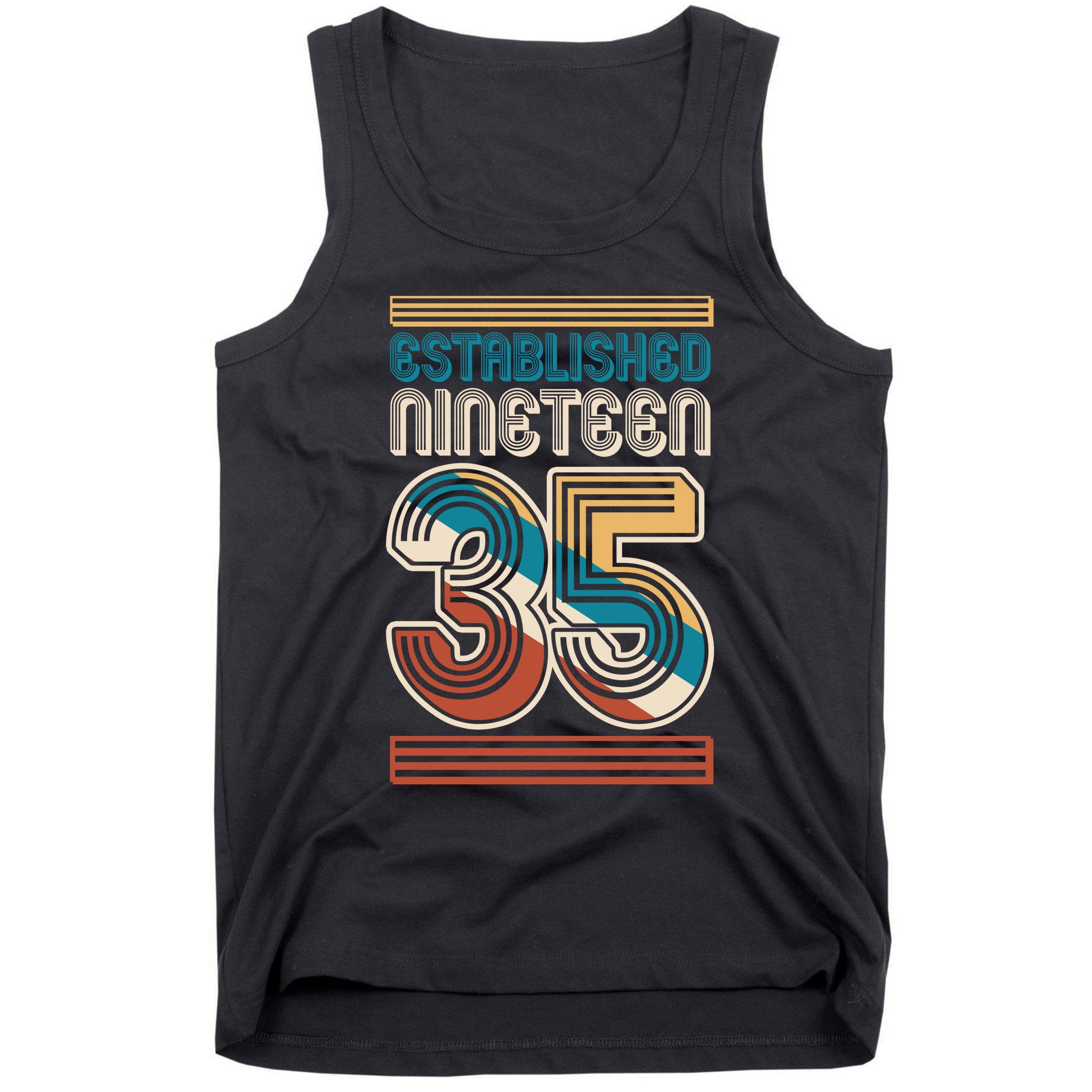 Retro Established Nineteen 35 1935 90th Birthday Tank Top