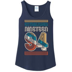 Retro Established Nineteen 94 1994 30th Birthday Ladies Essential Tank