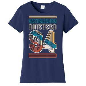 Retro Established Nineteen 94 1994 30th Birthday Women's T-Shirt