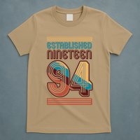 Retro Established Nineteen 94 1994 30th Birthday T-Shirt