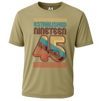 Retro Established Nineteen 45 1945 80th Birthday Performance Shirt