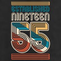 Retro Established Nineteen 55 1955 70th Birthday Adult Drive Performance Visor