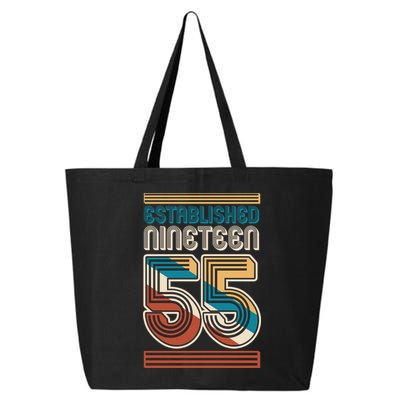 Retro Established Nineteen 55 1955 70th Birthday 25L Jumbo Tote