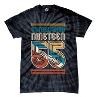 Retro Established Nineteen 55 1955 70th Birthday Tie-Dye T-Shirt