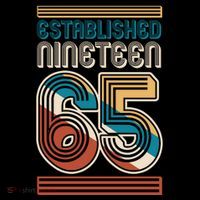 Retro Established Nineteen 65 1965 60th Birthday Tall T-Shirt