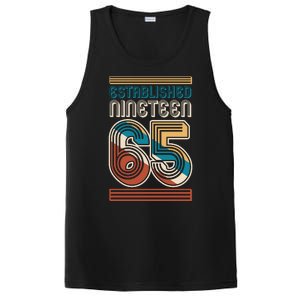 Retro Established Nineteen 65 1965 60th Birthday PosiCharge Competitor Tank