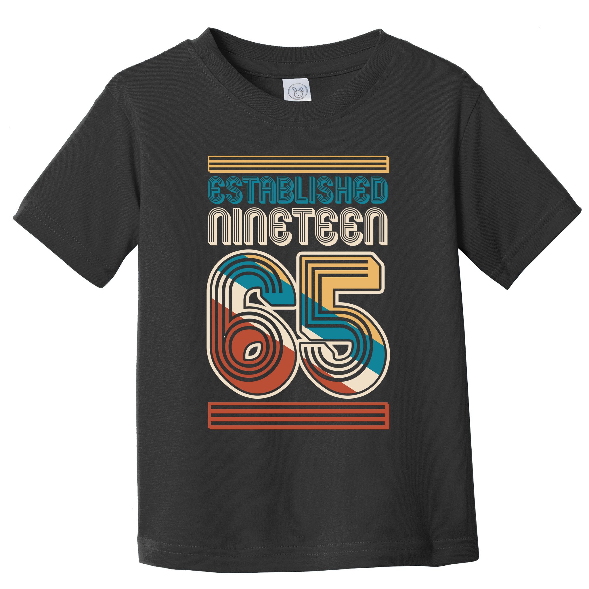 Retro Established Nineteen 65 1965 60th Birthday Toddler T-Shirt