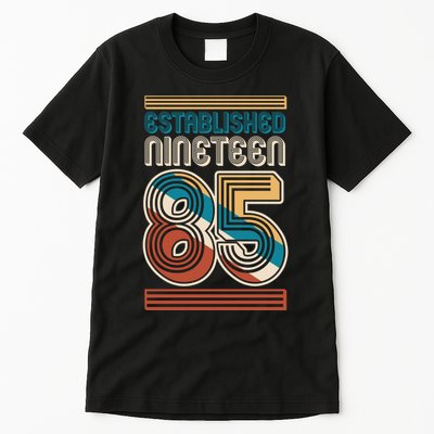Retro Established Nineteen 85 1985 40th Birthday Tall T-Shirt