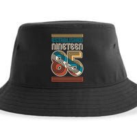 Retro Established Nineteen 85 1985 40th Birthday Sustainable Bucket Hat