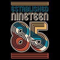 Retro Established Nineteen 85 1985 40th Birthday Womens T-Shirt