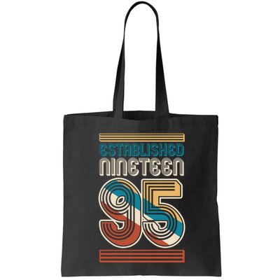 Retro Established Nineteen 95 1995 30th Birthday Bag