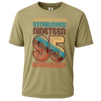 Retro Established Nineteen 95 1995 30th Birthday Cooling Performance Crew T-Shirt