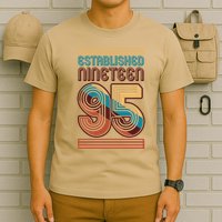 Retro Established Nineteen 95 1995 30th Birthday T-Shirt