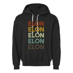 Retro Elon North Carolina Garment-Dyed Fleece Hoodie