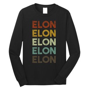 Retro Elon North Carolina Long Sleeve Shirt