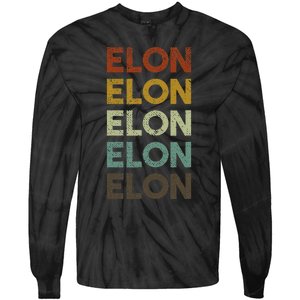 Retro Elon North Carolina Tie-Dye Long Sleeve Shirt