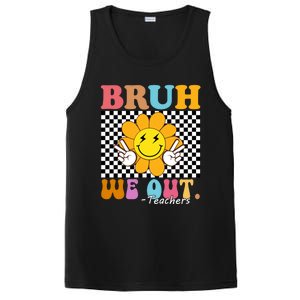 Retro End Of School Year Teacher Summer Bruh We Out Teachers Gift PosiCharge Competitor Tank