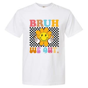 Retro End Of School Year Teacher Summer Bruh We Out Teachers Gift Garment-Dyed Heavyweight T-Shirt