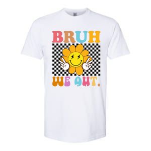 Retro End Of School Year Teacher Summer Bruh We Out Teachers Gift Softstyle CVC T-Shirt