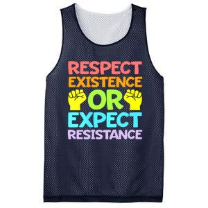 Respect Existence Or Expect Resistance Mesh Reversible Basketball Jersey Tank