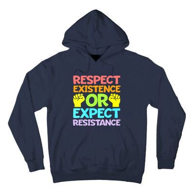 Respect Existence Or Expect Resistance Tall Hoodie