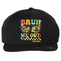 Retro End Of School Year Teacher Summer Bruh We Out Teachers Wool Snapback Cap