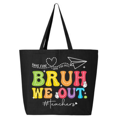 Retro End Of School Year Teacher Summer Bruh We Out 25L Jumbo Tote